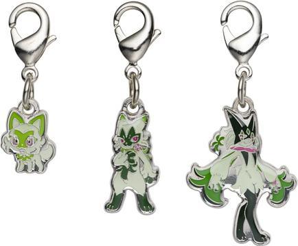 Actual product image Pokémon Pokemon Center - Felori, Feliospa, Maskagato key ring - 3 pieces