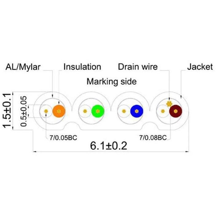 Thumbnail - Wirewin Netzwerkkabel (STP, CAT6, 7.50 m), Netzwerkkabel