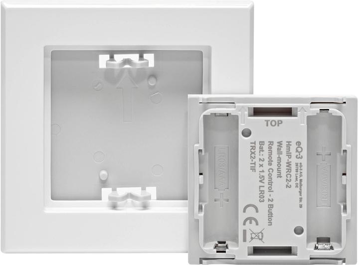 Actual product image Homematic IP HmIP Wandtaster 2-fach HmIP-WRC2-2