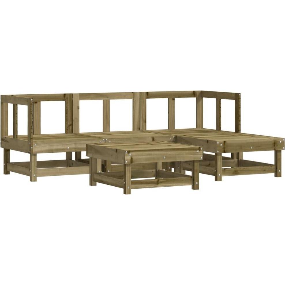 VidaXL, Gartenlounge, 5-tlg. Garten-Lounge-Set Kiefernholz Imprägniert,Material