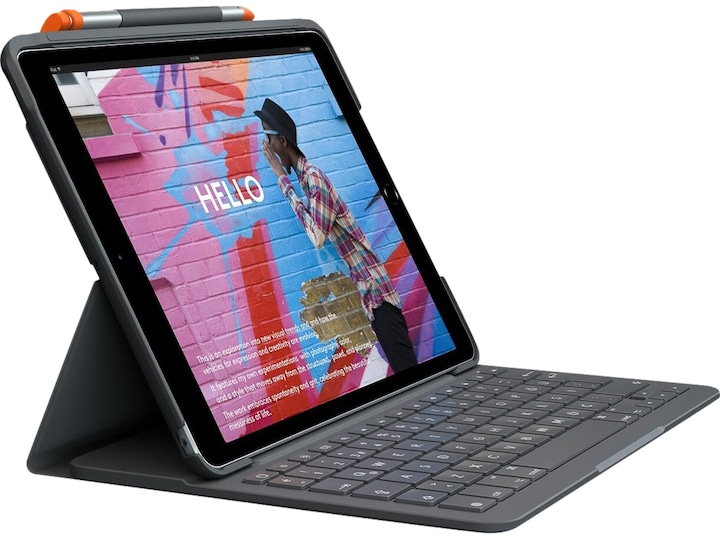 Logitech Slim Folio (DE, iPad 2019 (7. Gen), iPad 2020 (8. Gen), iPad 2021 (9. Gen))