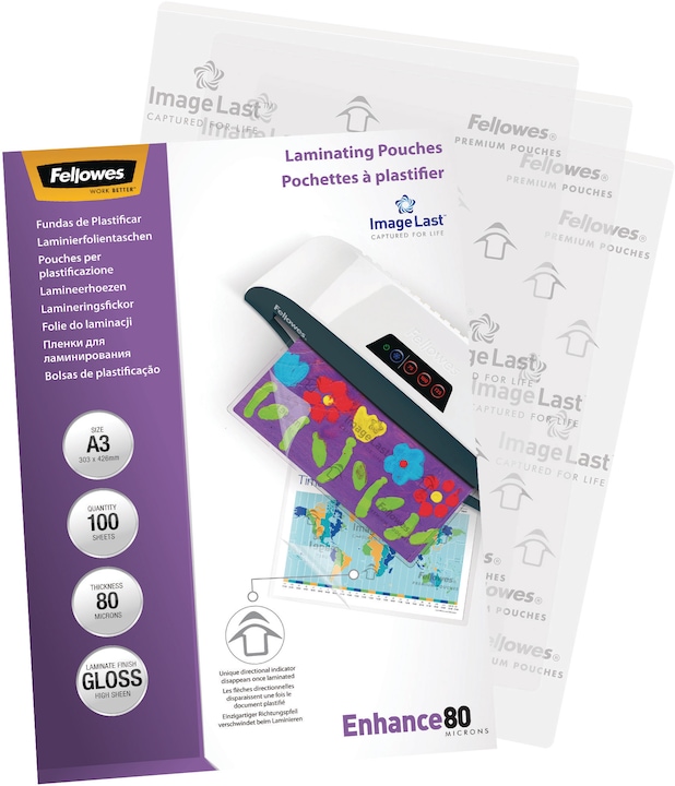 Fellowes Enhance 80 (A3, 100 Stück, 80 µm)