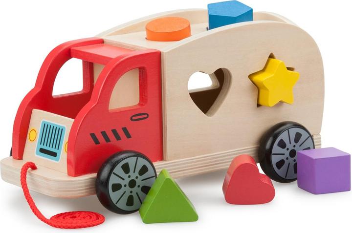 Actual product image New Classic Toys Pull sorting game truck