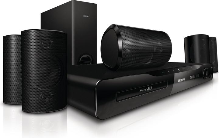 Image du produit Philips HTS4562/12, Système de home cinéma Blu-ray 3D 5.1, 1000 watts (105 W)