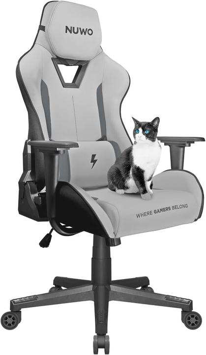 Produktbild Noua Poltrona Gaming Nuwo Jupiter Grey Recrinabile-Supporto Lombare