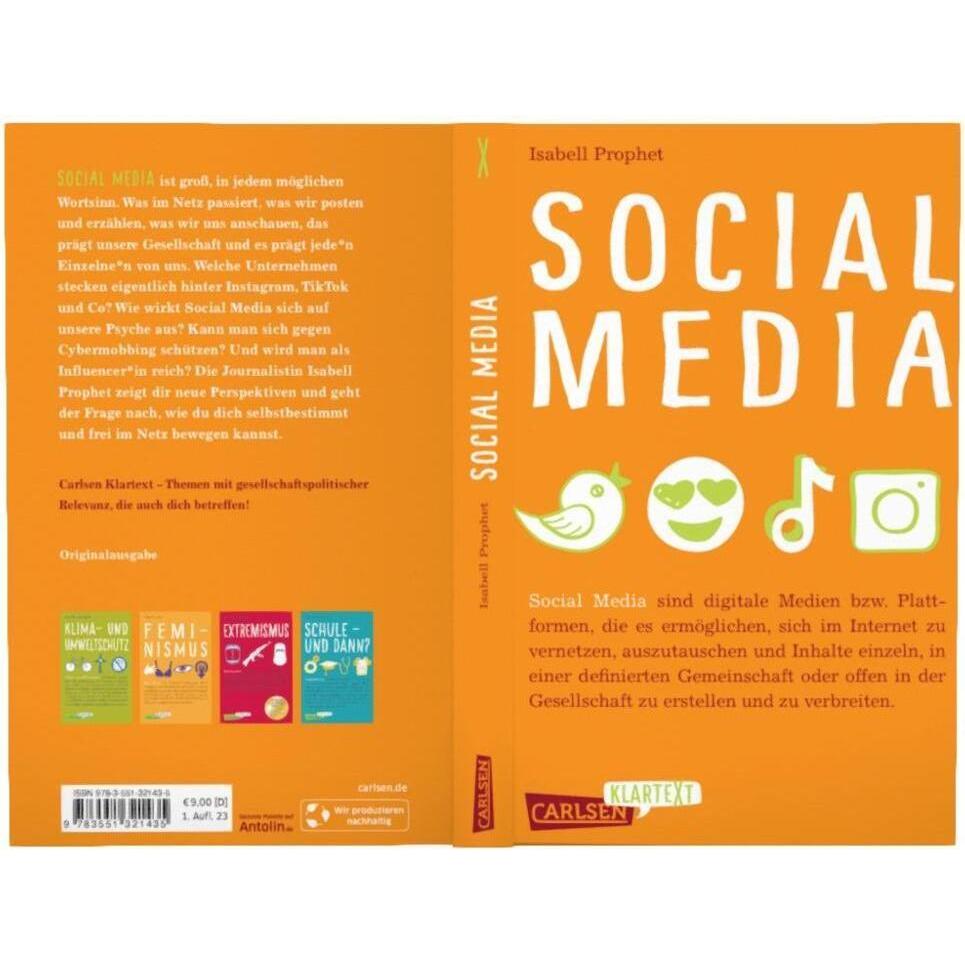 Thumbnail - Klartext: Social Media, Kinderbücher von Isabell Prophet