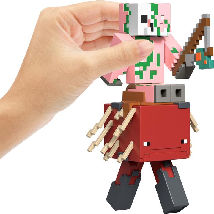 Actual product image Minecraft CORE FIGURE 2-PACK -Zombified Piglin & Strider