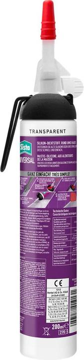 Actual product image Sista Universal silicone sealant