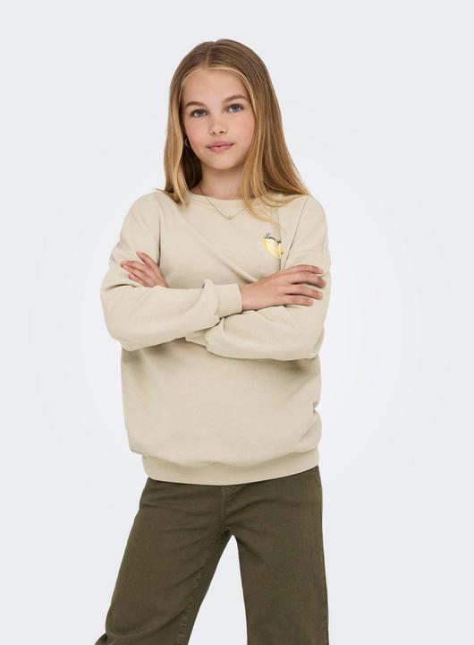 Produktbild Only Locker geschnitten Rundhals Junior Tief angesetzte Schulter Sweatshirt Sweatshirt (134, 140)