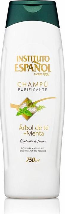 Actual product image Instituto Español CHAMPÚ PURIFICANTE árbol de té + menta 750 ml (750 ml, Liquid shampoo)