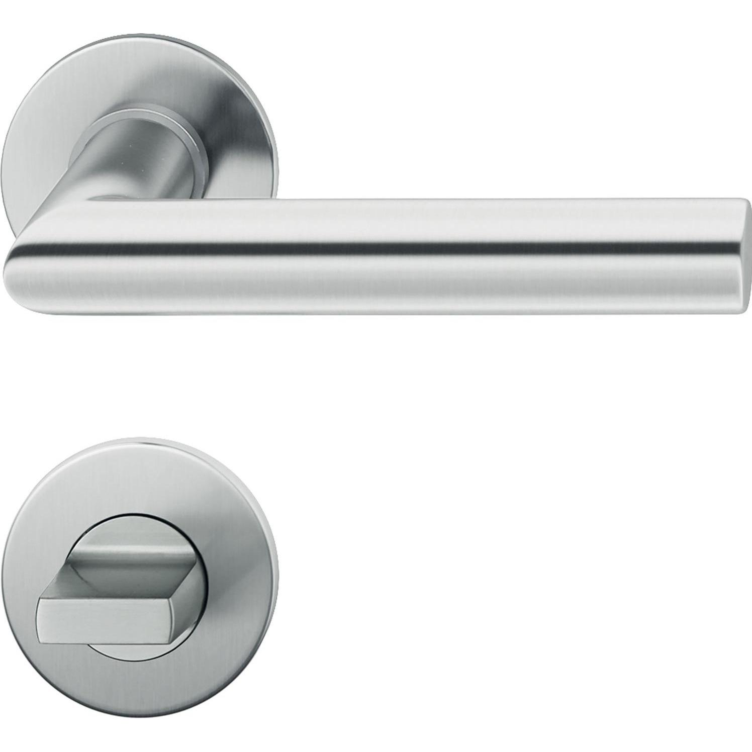 FSB, Türgriff + Fenstergriff, Drückergarnitur 10 1076 flächenbündig WC, 38 - 42, Edelstahl (Türgarnitur)