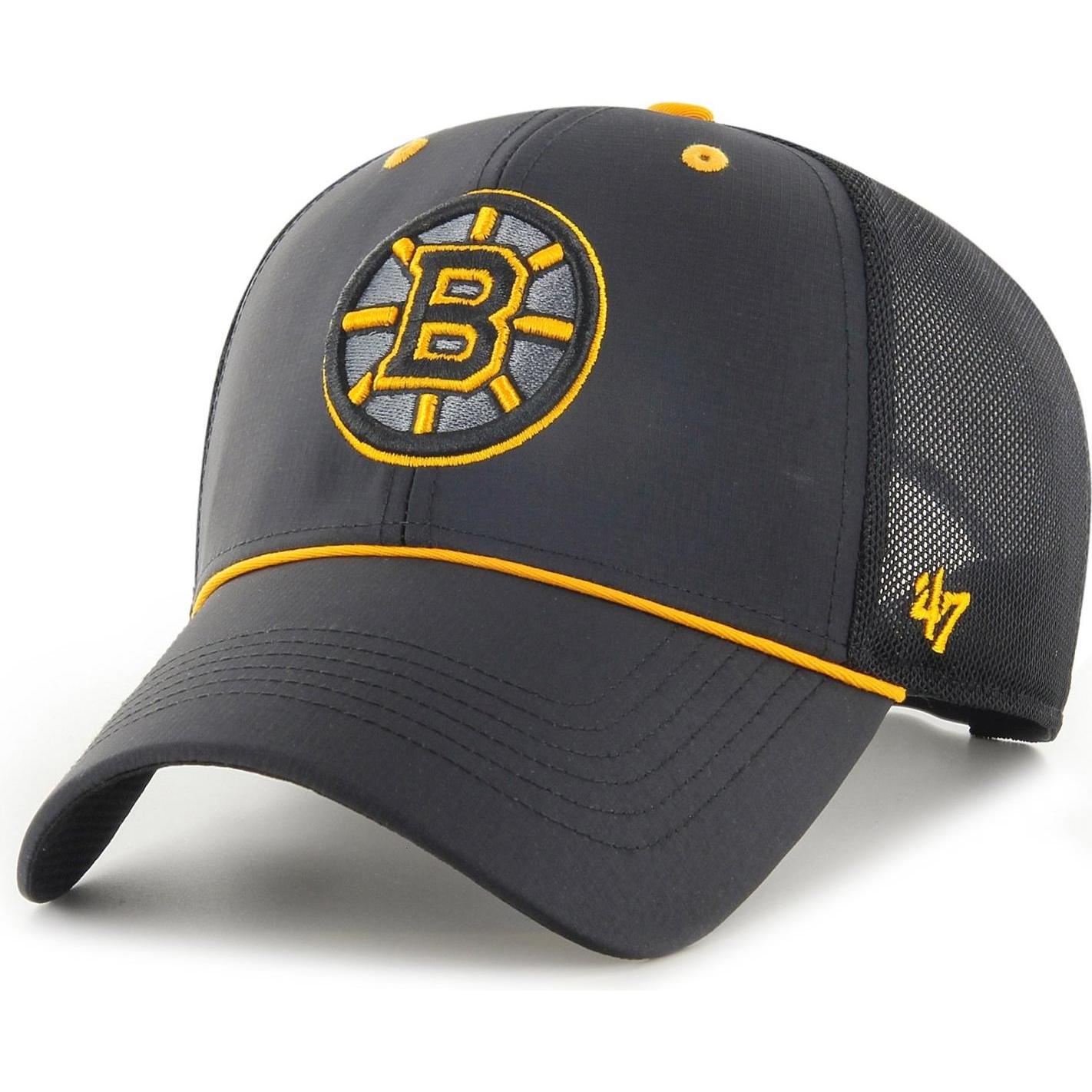 47 Brand, Herren, Cap, Trucker Pop Boston Bruins, Schwarz, (One Size)