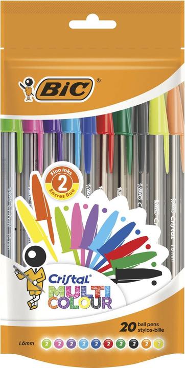 Actual product image Bic Cristal (Multicoloured, 20 x)