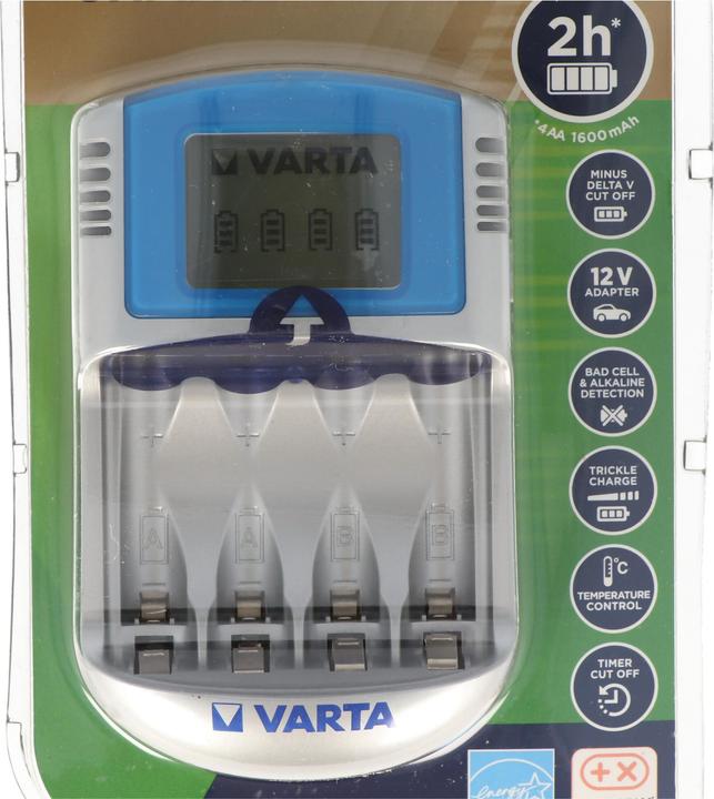 Varta LCD Charger (1 pz., AA, AAA, Caricabatterie senza batteria)