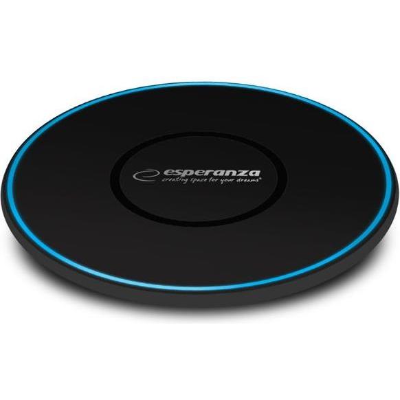 Esperanza Wireless Induction Charger 10w Quantum (10 W), Caricabatteria senza fili
