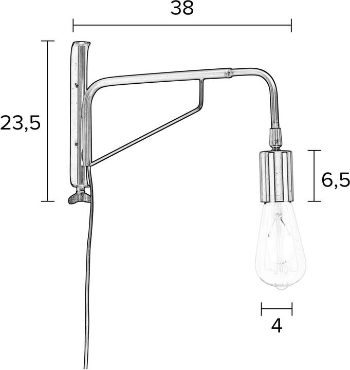 Produktbild White Label Living Lasse (450 lm, E27)