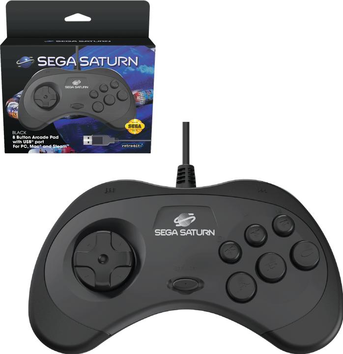 Produktbild retro-bit Sega Saturn USB Control Pad (Mac, PC, Switch, PS3)