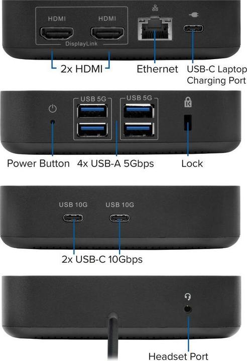 Immagine prodotto ACT AC7150 (USB-C, 9 porte)
