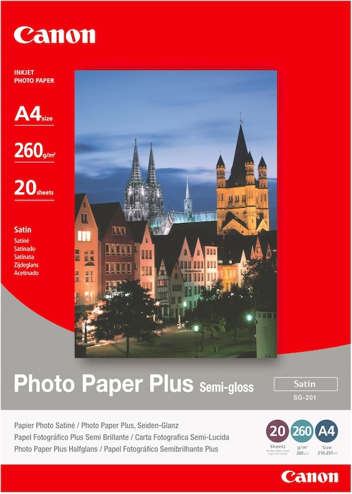 Canon SG-201 Plus Semi-Gloss (260 g/m², A4, 20 x)