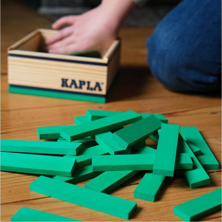 Actual product image Kapla - 40 SQUARES - Colored planks light green