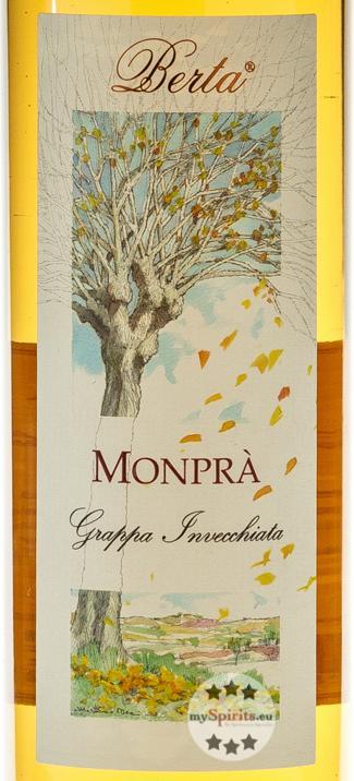 Produktbild Berta Grappa Monpra Affinata Grappa di Barbera Invecchiata (1 x 70 cl)