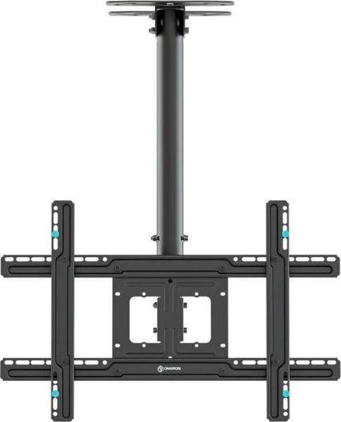 Actual product image Onkron Ceiling mount with adjustable height for 32 to 80-inch LED TVs, VESA 600x400, 65KG, black (Ceiling, 80", 65 kg)