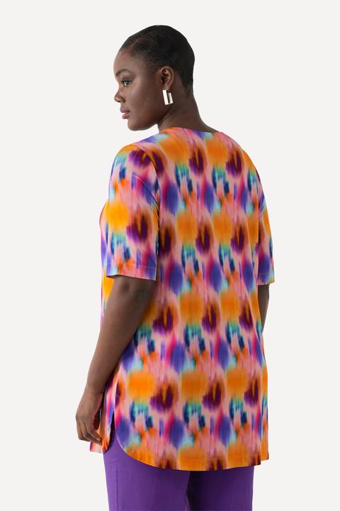 Produktbild Ulla Popken Slinkyshirt, A-Linie, V-Ausschnitt, Halbarm (46, 48)