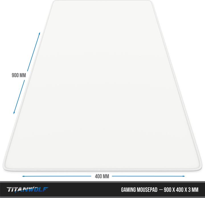 Image du produit Titanwolf Tapis de souris de jeu, XXL, tissu lisse, Speed Mousepad surface 900 x 400mm (XXL)