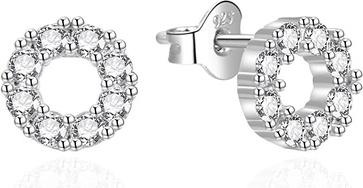 Produktbild Agato - Elegant silver earrings with zircons AGT-E020PW