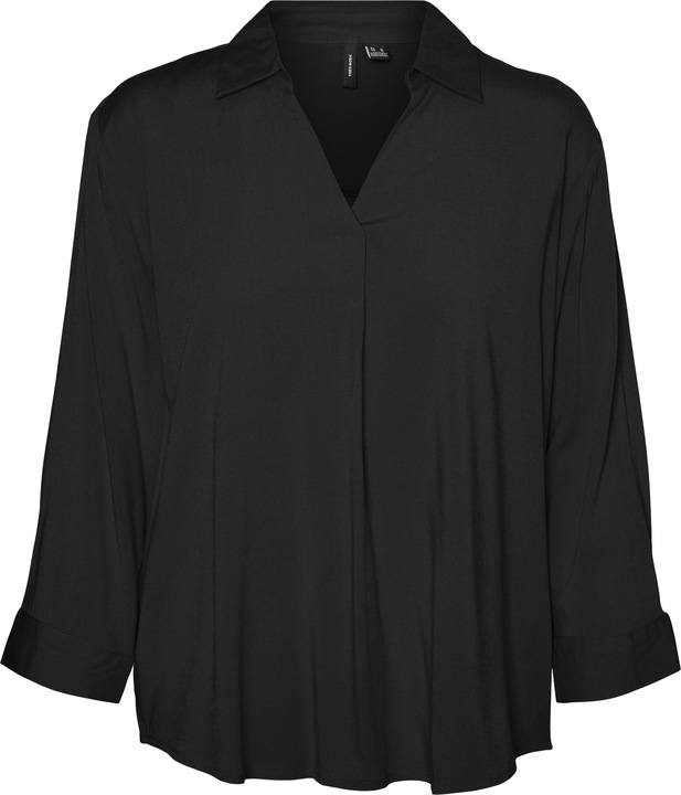 Vero Moda Normal geschnitten V-Ausschnitt Tief angesetzte Schulter Top Bluse (XS)