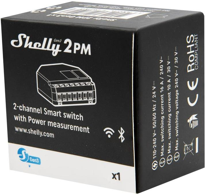 Actual product image Shelly 2PM Gen3 x2 (Switch actuator)