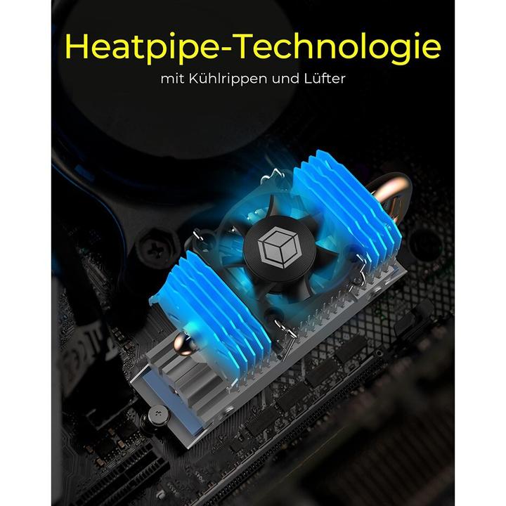 Actual product image Icy Box Kühlkörper IcyBox SSD M.2 schwengbar