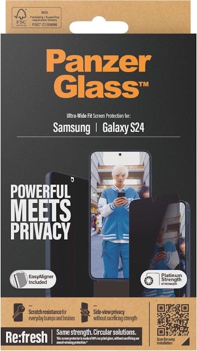 Actual product image PanzerGlass Privacy (1 Piece, Samsung Galaxy S24)