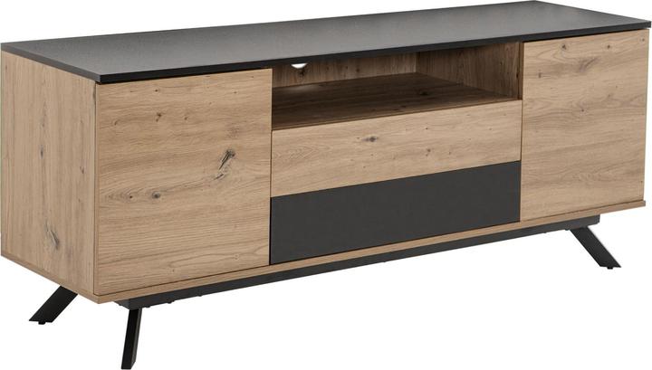 Produktbild FineBuy TV Schrank Lowboard 150x60x40 cm Eiche Fernsehkommode Fernsehschrank (150 x 40 x 60 cm)