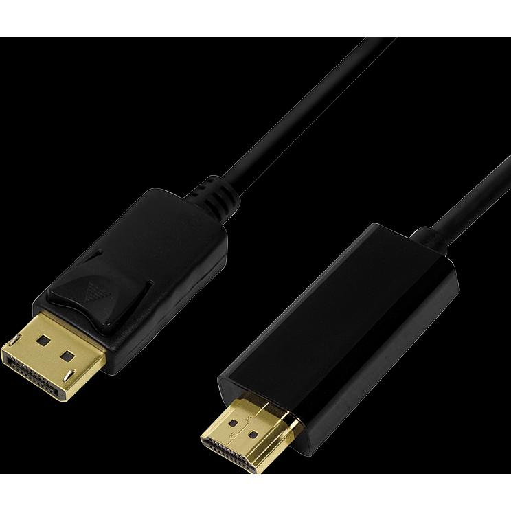 Thumbnail - LogiLink DisplayPort — HDMI (Typ A) (2 m, DisplayPort), Video Kabel