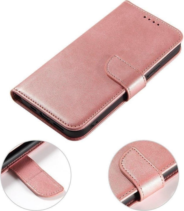 Produktbild Hurtel Magnet Case elegant case cover with a flap and stand function for Samsung Galaxy A73 pink (Samsung Galaxy A73 5G)