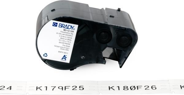 Actual product image Brady M5-12-109, BradyTags - Tags, polyethylene, white, 19.05 x 76.20 mm, non-adhesive (80 E.)