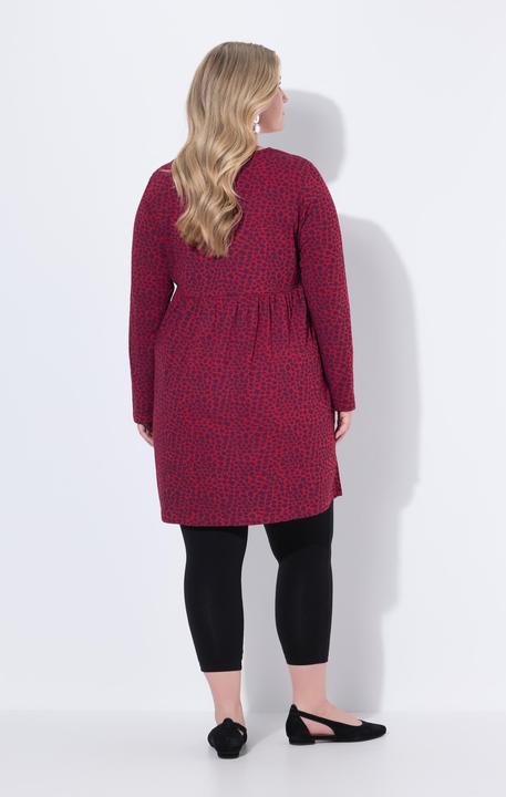Image du produit Ulla Popken T-shirt long, décolleté carré et manches longues, coupe évasée (46, 48)