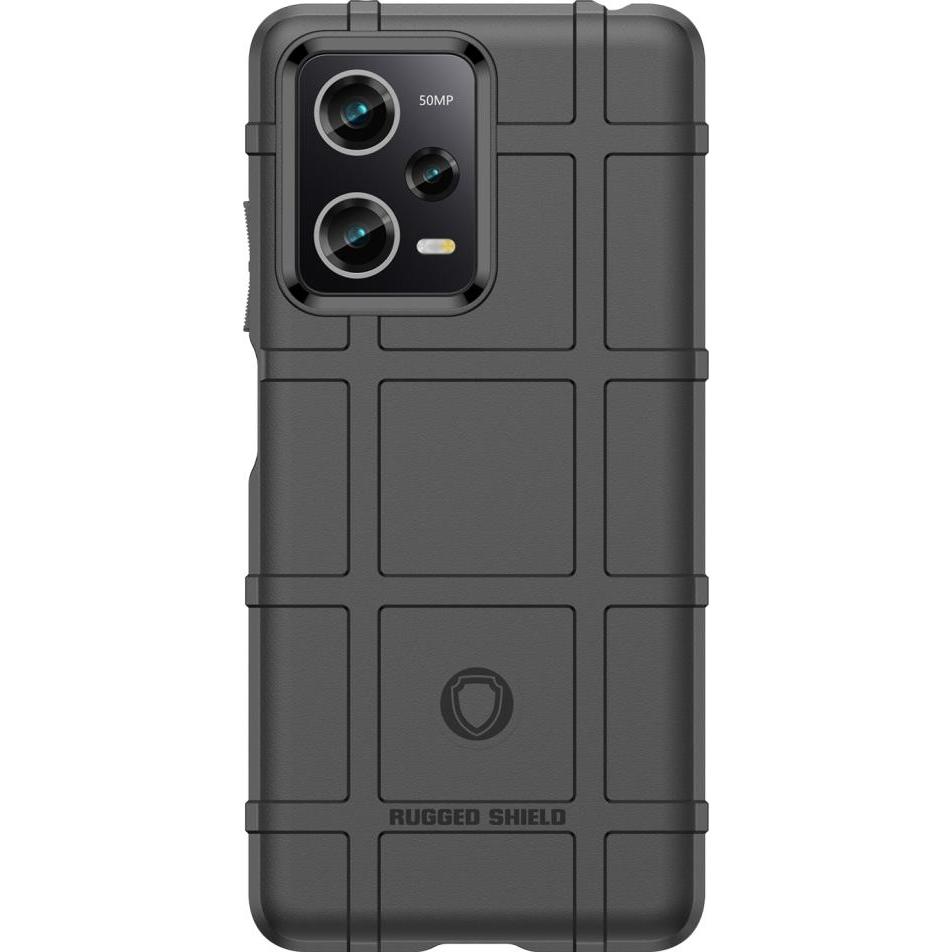 Thumbnail - Screenguard Xiaomi Redmi Note 12 5G Rugged Shield Hülle (Xiaomi Redmi Note 12 5G), Smartphone Hülle, Schwarz