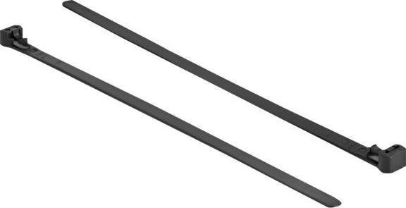 Immagine prodotto Delock Fascette riutilizzabili resistenti al calore L 200 x L 7,5 mm 100 pezzi nero (Fascette in plastica, 200 mm, 100 pz.)