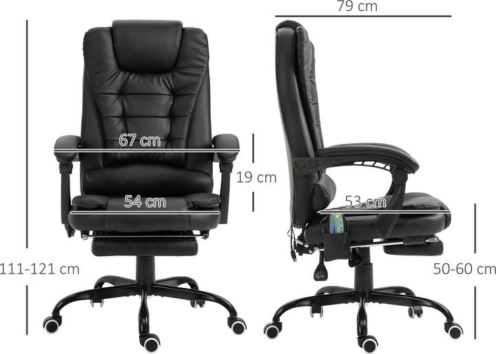 Immagine prodotto Vinsetto Sedia massaggiante executive regolabile in altezza