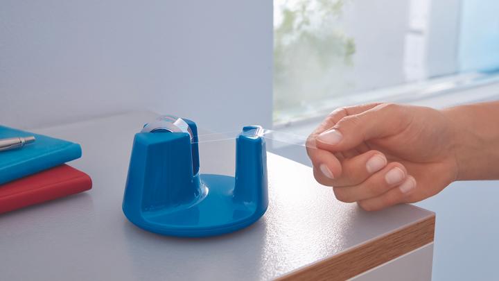 Produktbild tesa tesafilm COMPACT Tischabroller, Klebeband-Spender mit Anti-Rutsch-Boden, inkl. 1 Rolle tesafilm