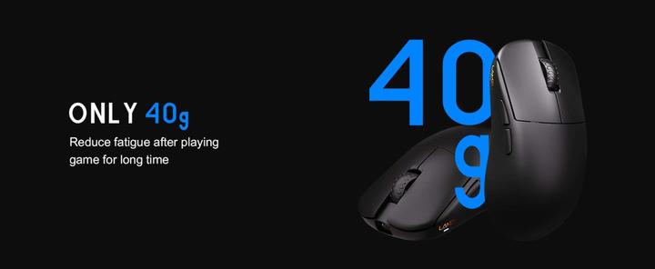 Actual product image Lamzu Inca Wireless Gaming Maus - schwarz (Cable, Wireless)