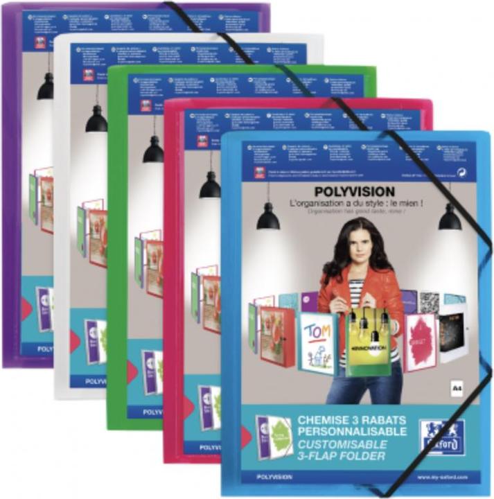 Image du produit Elba Classeur d'angle image+, couleurs assorties avec pochette visible DIN A4, pour env. 50 feuilles (80 (A4, 50 x)