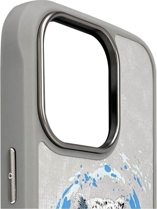 Actual product image Hurtel Nimmy Panther MagSafe case for iPhone 16 Pro Max light grey (Apple iPhone 16 Pro Max)