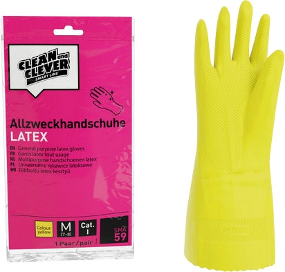 Produktbild Clean and Clever Handschuh Latex gelb M (M)