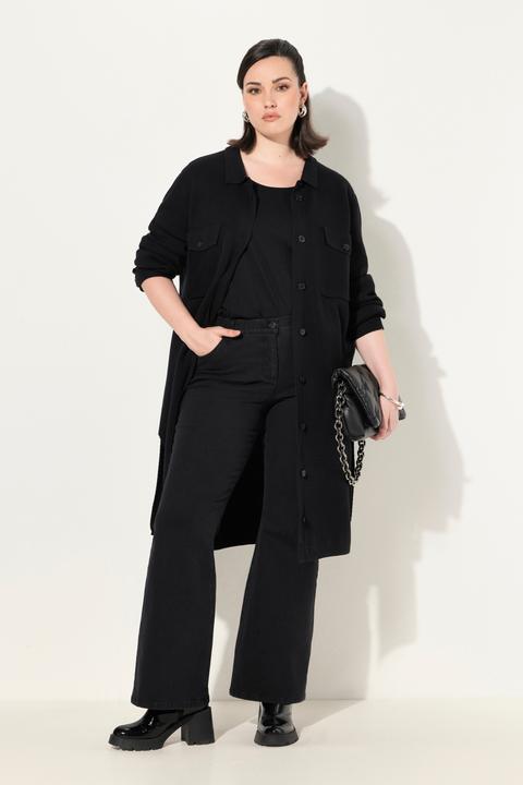 Immagine prodotto Ulla Popken Shaket, giacca camicia con collo da camicia e maniche lunghe (50, 52)