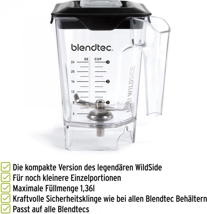 Actual product image Blendtec mini-wildside-jar+