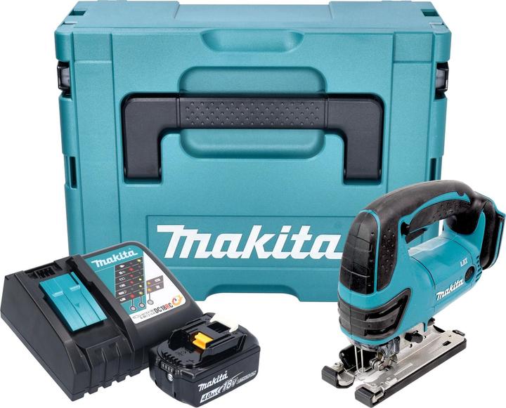 Makita DJV 180 RM1XJ Cordless jigsaw 18 V 135 mm + 1x battery 4.0 Ah + charger + Makpac