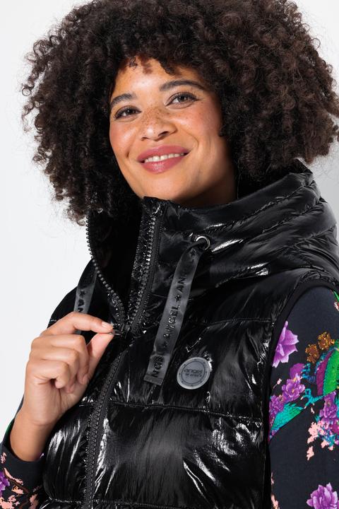 Produktbild Angel of Style Long-Steppweste, Lack-Optik, Kapuze (46, 48)